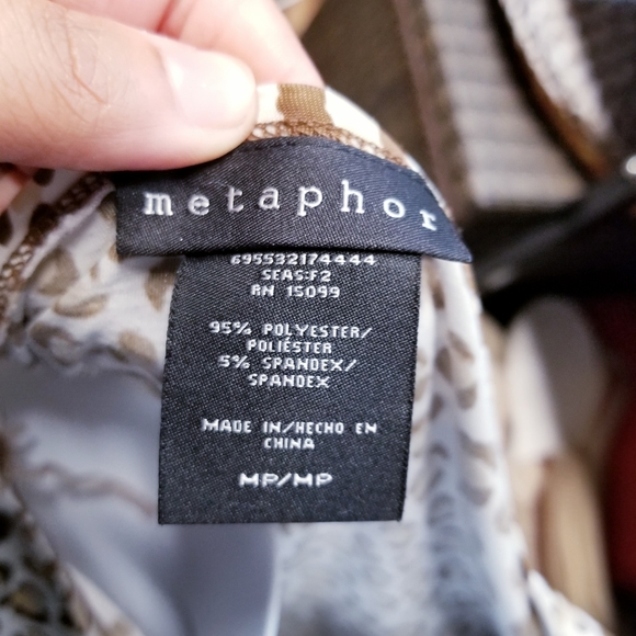Metaphor Leopard Print Top Petite Medium - Picture 3 of 3